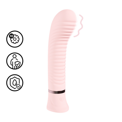 Divine - Vibrador con estrías para el punto G - Rosa