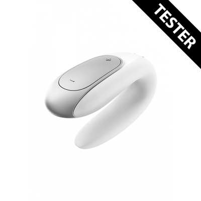 Dubbel Plezier Partner Vibrator - Wit - Tester
