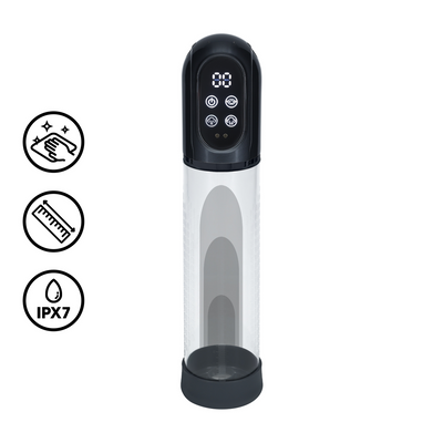 Engage - Automatische Waterdichte Penis Pomp en Masturbator - Gun Metal