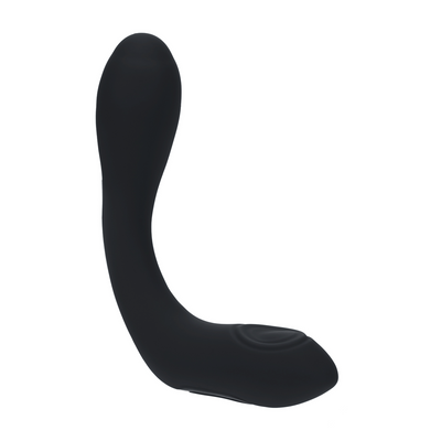 Estimulador Prostático Silicona Táctil Flexible con Calor y Vibración - Negro