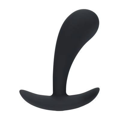 Estimulador Prostático de Silicona Vibrante Plug Anal - M - Negro