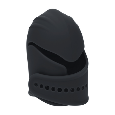 Estimulador de Cabeza de Pene de Silicona Vibrante Ajustable - Negro