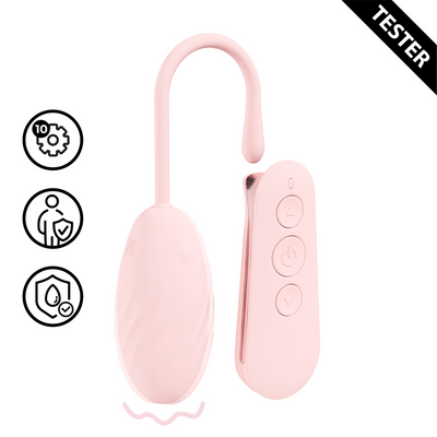 Felicite - Vibrador de Huevo de 10 Funciones - Rosa - Tester