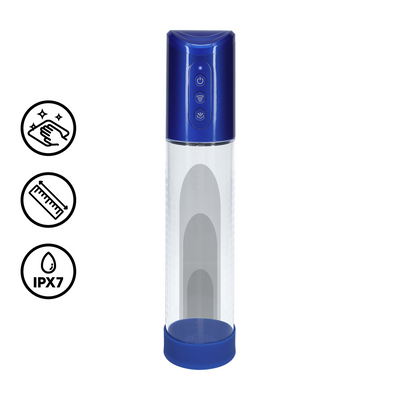 HyperPump - Oplaadbare Penis Pomp - Metallic Blauw