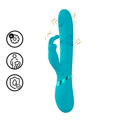 Mimi - G-Spot Vibrerende en Kloppende Konijn - Blauw