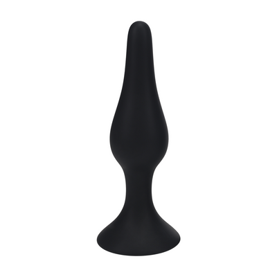 Plug Anal de Silicona Slim - XL - Negro