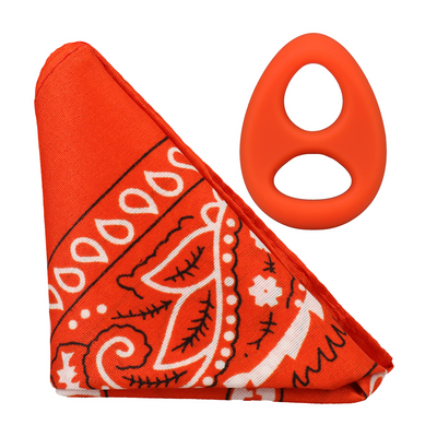 The Code - Anillo de silicona con bandana - Naranja
