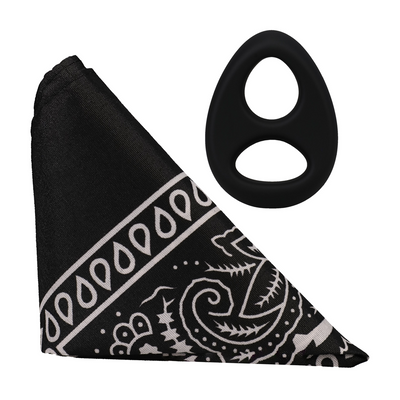 The Code - Anillo de silicona con bandana - Negro