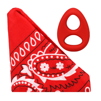 The Code - Anillo de silicona con bandana - Rojo