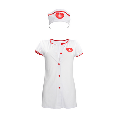 Verpleegster Kostuum - S/M - Wit