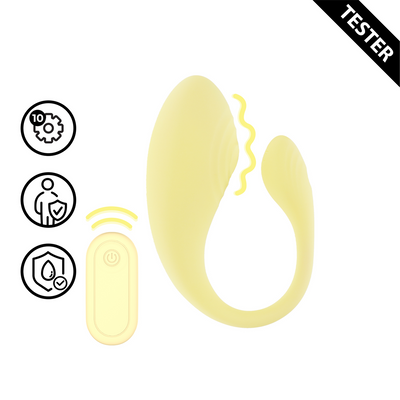Vibrerende G-Spot Vibe met Afstandsbediening - Geel - Tester