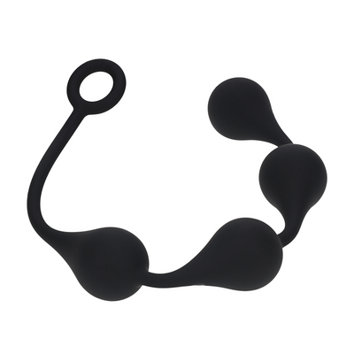 Waterdrop Bolas Anales de Silicona - L - 40mm - Negro
