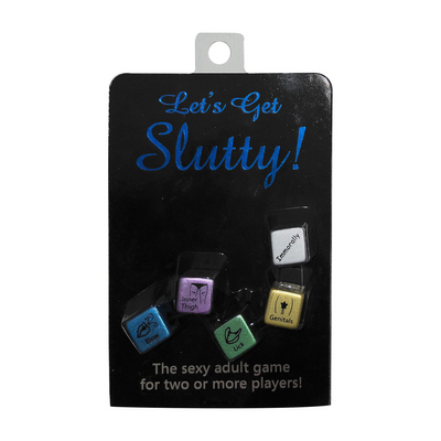 ¡Vamos a ponernos traviesos! Set metálico de dados para juegos previos